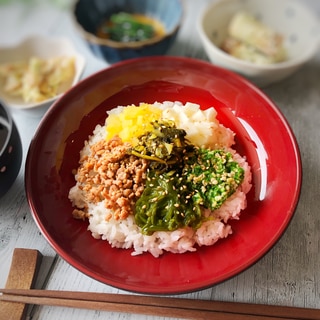 ヘルシー丼・ねばシャキ丼